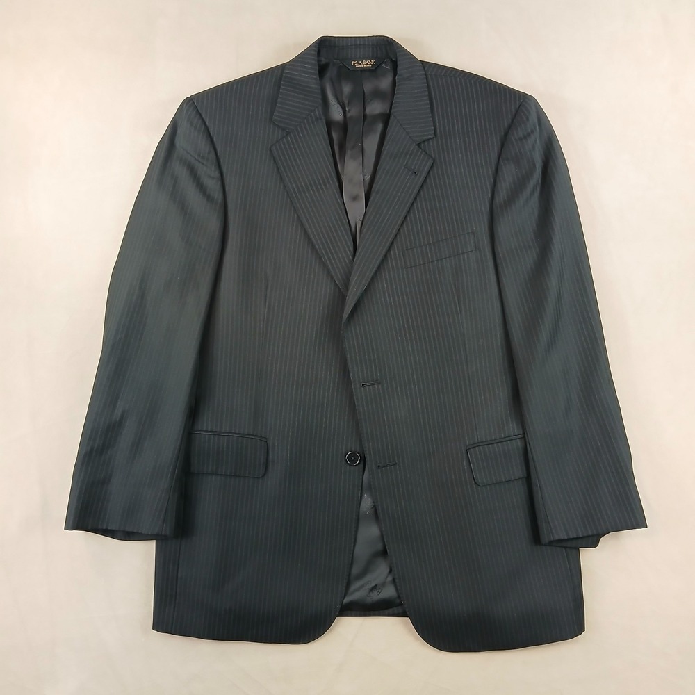 Jos A Bank 42R Signature Gold Mens Sport Coat‎ Blazer 22x32 Black